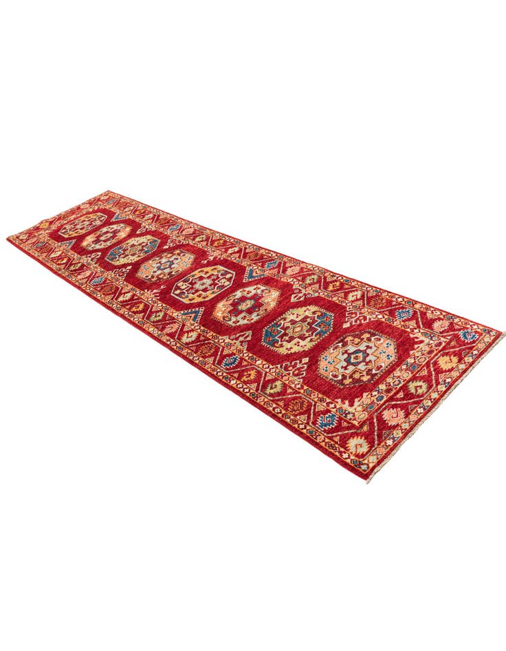 Detail image of 2' 8 x 9' 8 Hand Knotted Kazak Runner Rug