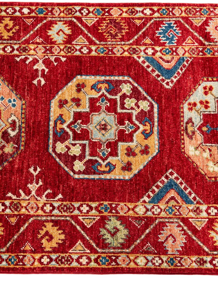 Detail image of 2' 8 x 9' 8  Hand Knotted Kazak Runner Rug