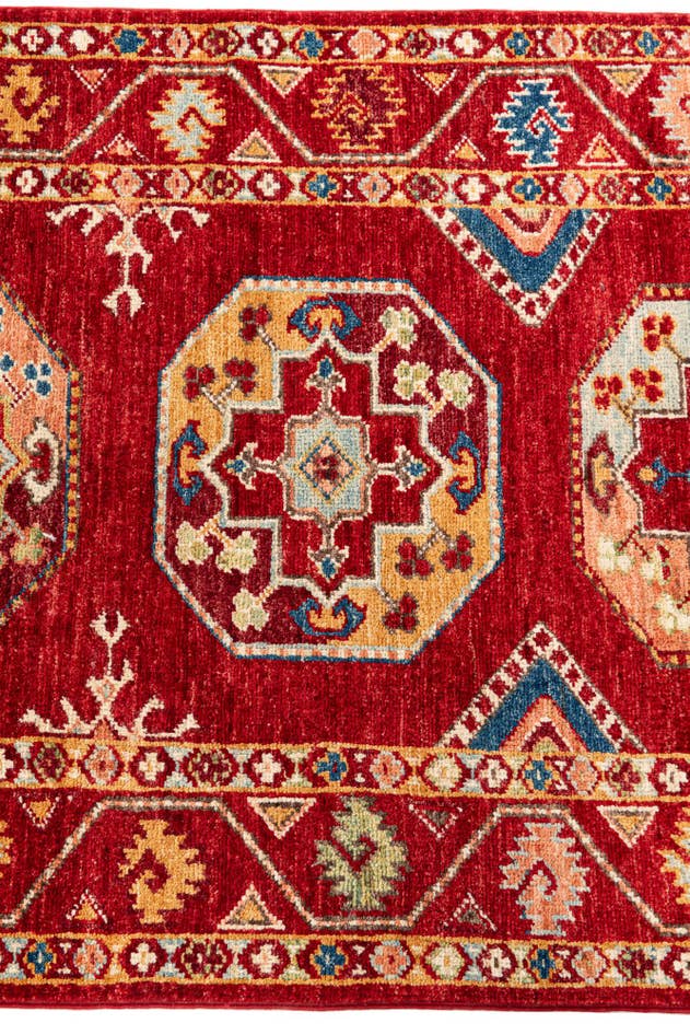 Detail image of 2' 8 x 9' 8 Hand Knotted Kazak Runner Rug
