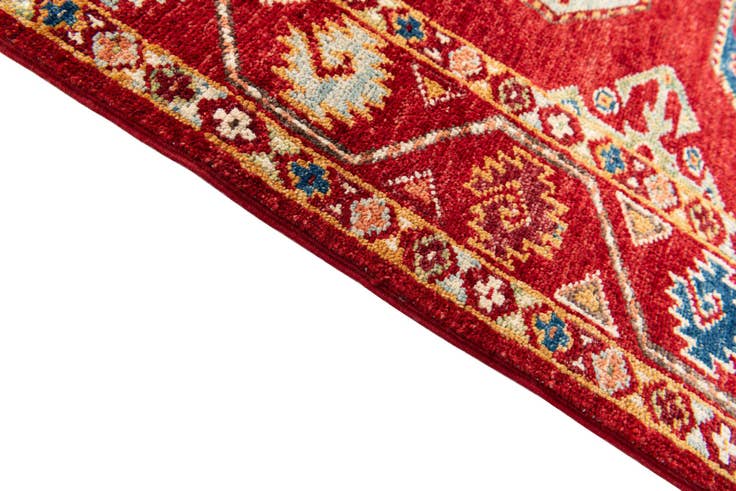 Detail image of 2' 8 x 9' 8 Hand Knotted Kazak Runner Rug