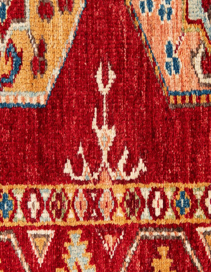 Detail image of 2' 8 x 9' 8  Hand Knotted Kazak Runner Rug