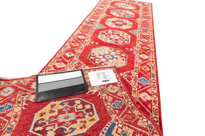 2' 8 x 9' 8 Hand Knotted Kazak Runner Rug