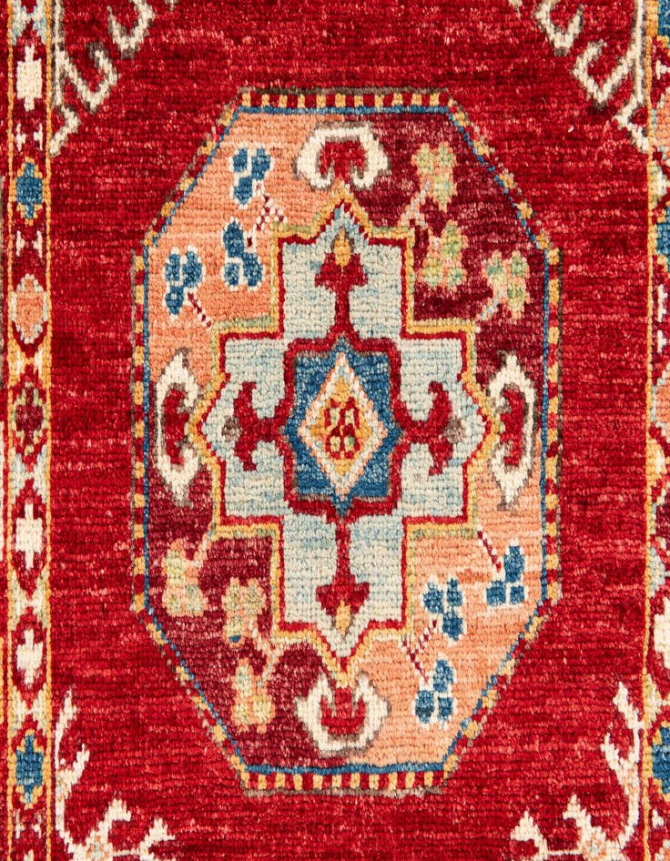 Detail image of 2' 8 x 9' 8  Hand Knotted Kazak Runner Rug