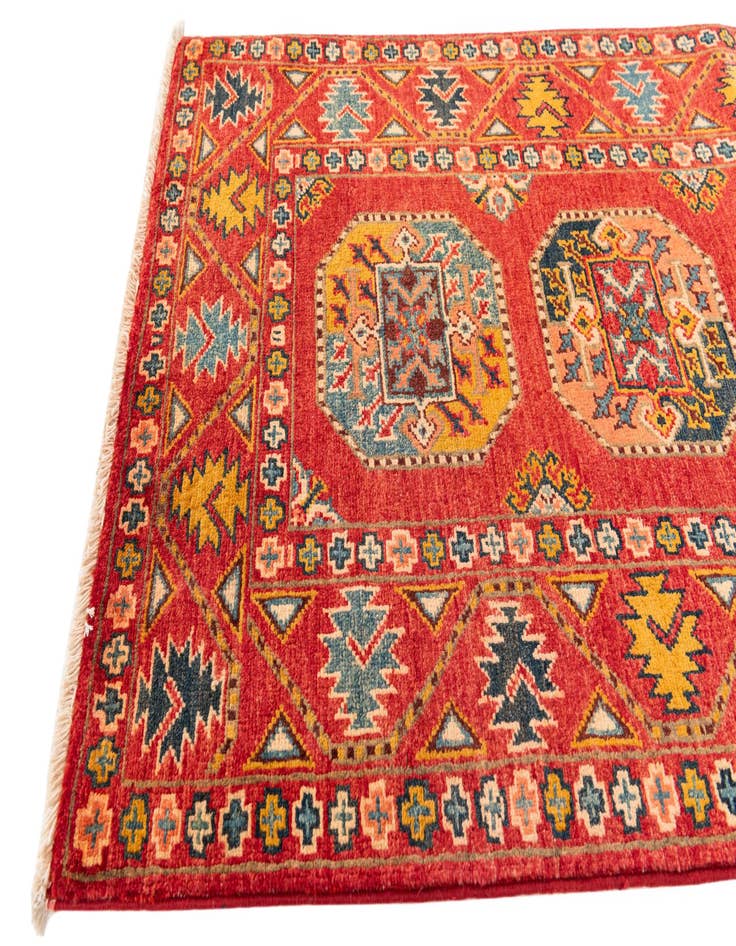 Detail image of 2' 8 x 6' 5  Hand Knotted Kazak Runner Rug