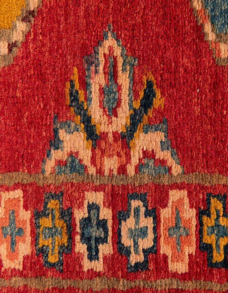 Detail image of 2' 8 x 6' 5  Hand Knotted Kazak Runner Rug