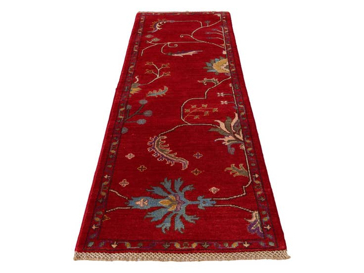 Detail image of 1' 10 x 5' 10 Hand Knotted Kazak Runner Rug