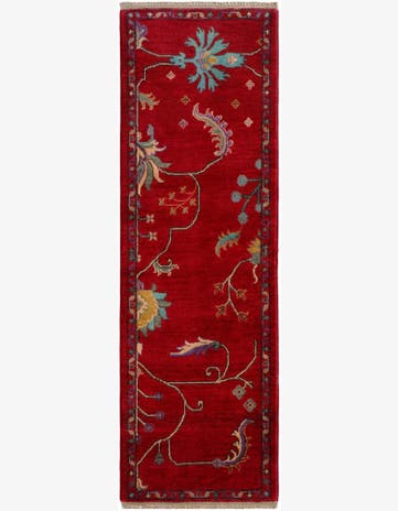 1' 10 x 5' 10 Hand Knotted Kazak Runner Rug