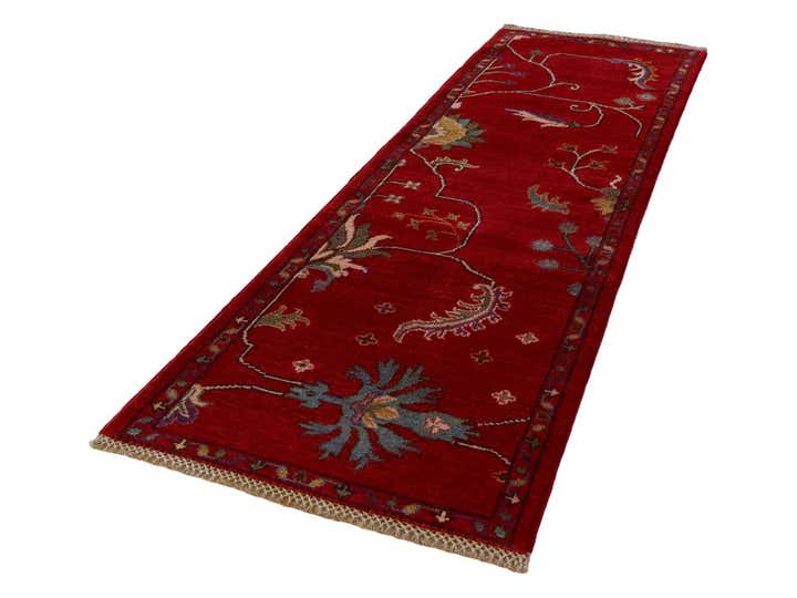 1' 10 x 5' 9 Hand Knotted Kazak Runner Rug