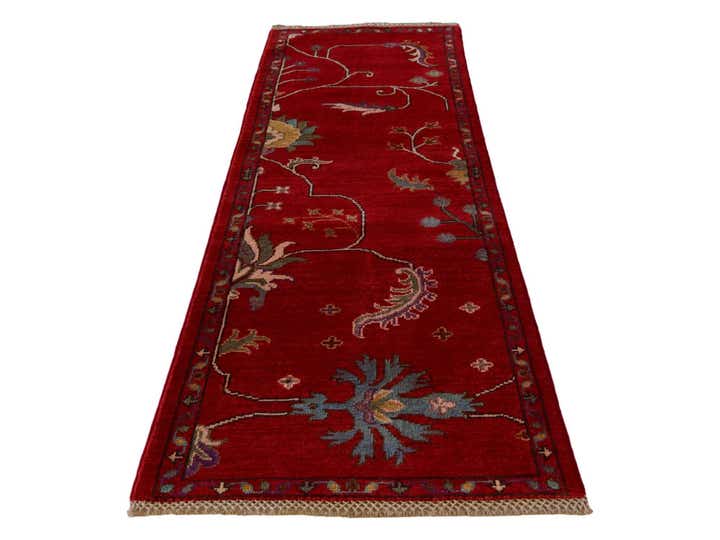 1' 10 x 5' 9 Hand Knotted Kazak Runner Rug