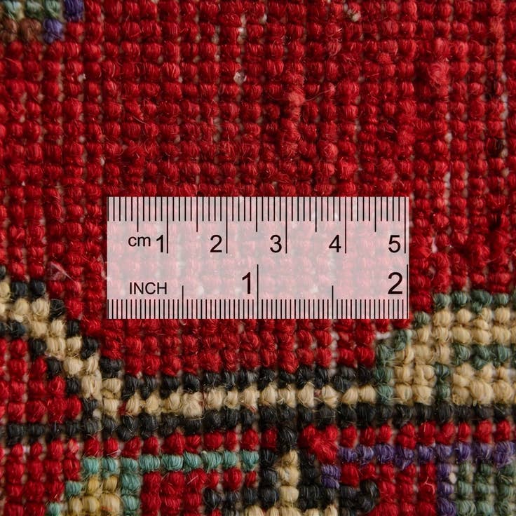 Detail image of 1' 10 x 5' 9 Hand Knotted Kazak Runner Rug