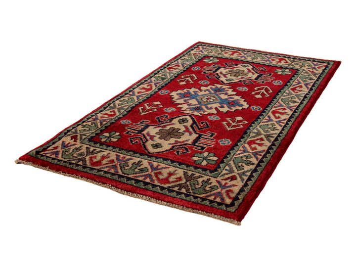2' 1 x 3' 8 Hand Knotted Kazak Runner Rug