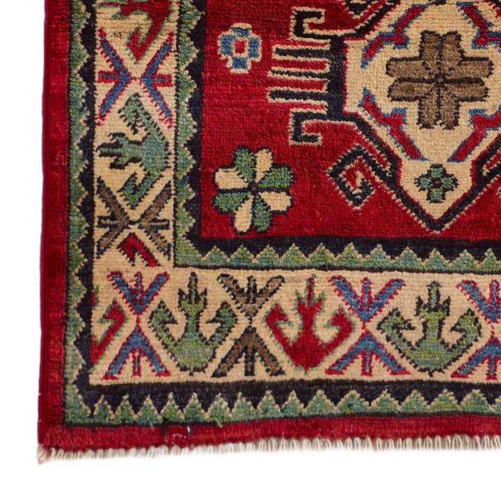 2' 1 x 3' 8 Hand Knotted Kazak Runner Rug