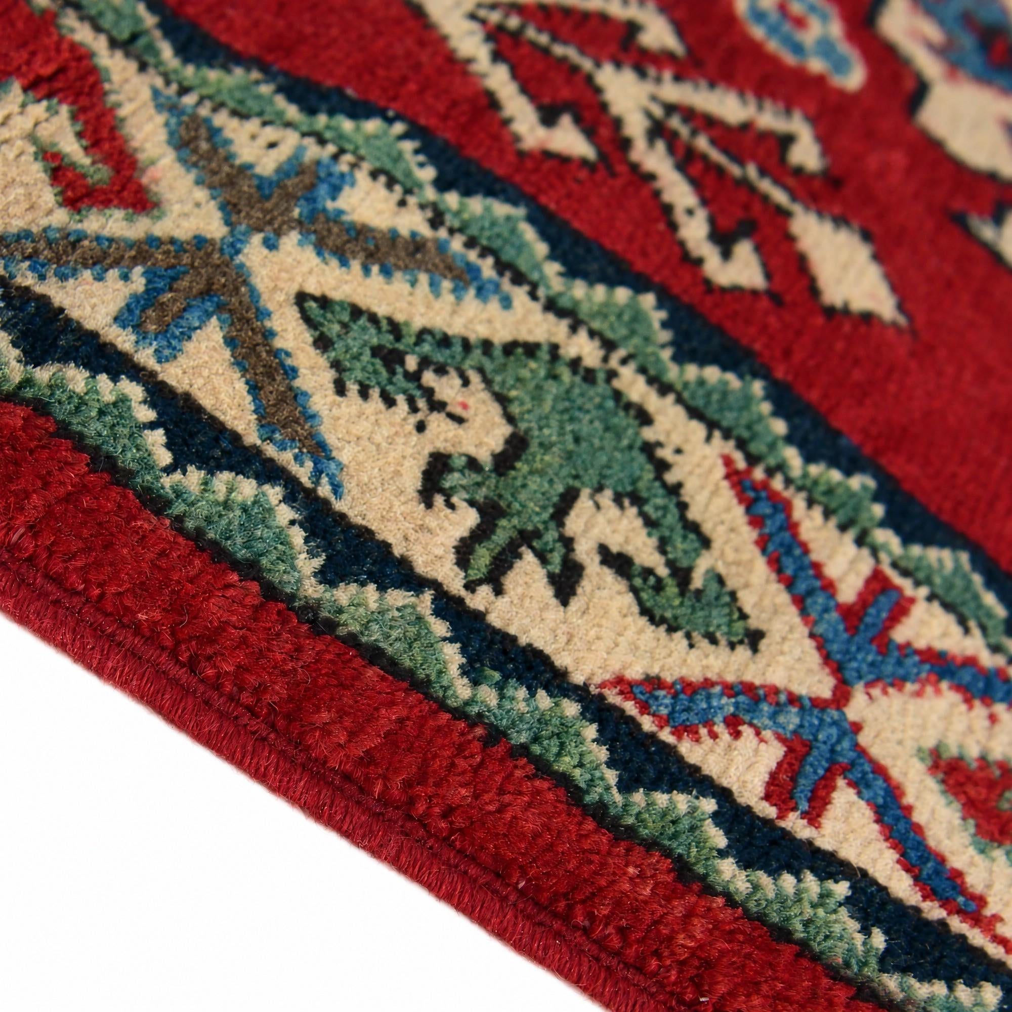 Detail image 8 of 12: 2' 1 x 3' 8 Hand Knotted Kazak Runner Rug