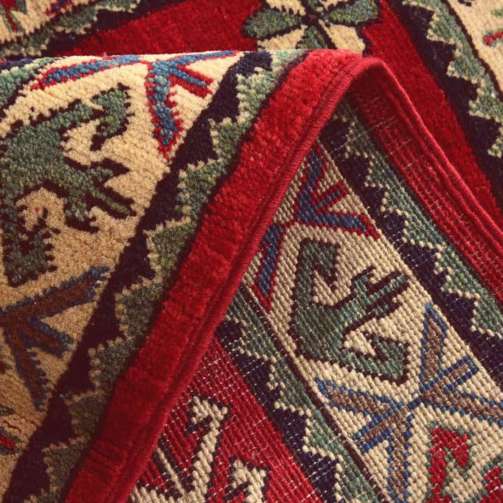 2' 1 x 3' 8 Hand Knotted Kazak Runner Rug