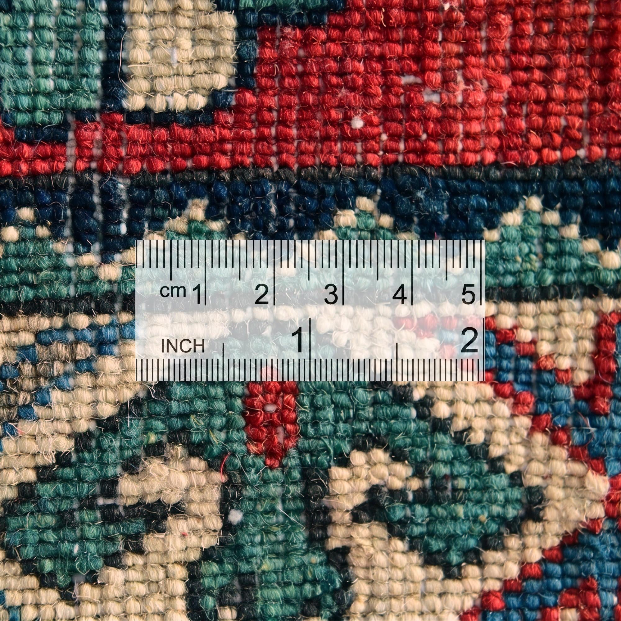 2' 1 x 3' 8 Hand Knotted Kazak Runner Rug