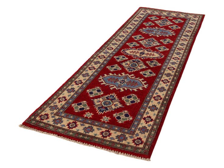 Detail image of 2' x 6' 2 Hand Knotted Kazak Runner Rug