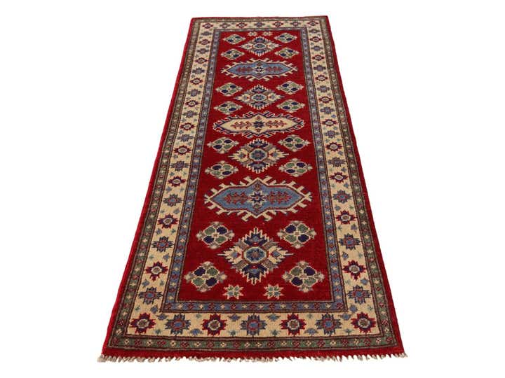 2' x 6' 2 Hand Knotted Kazak Runner Rug