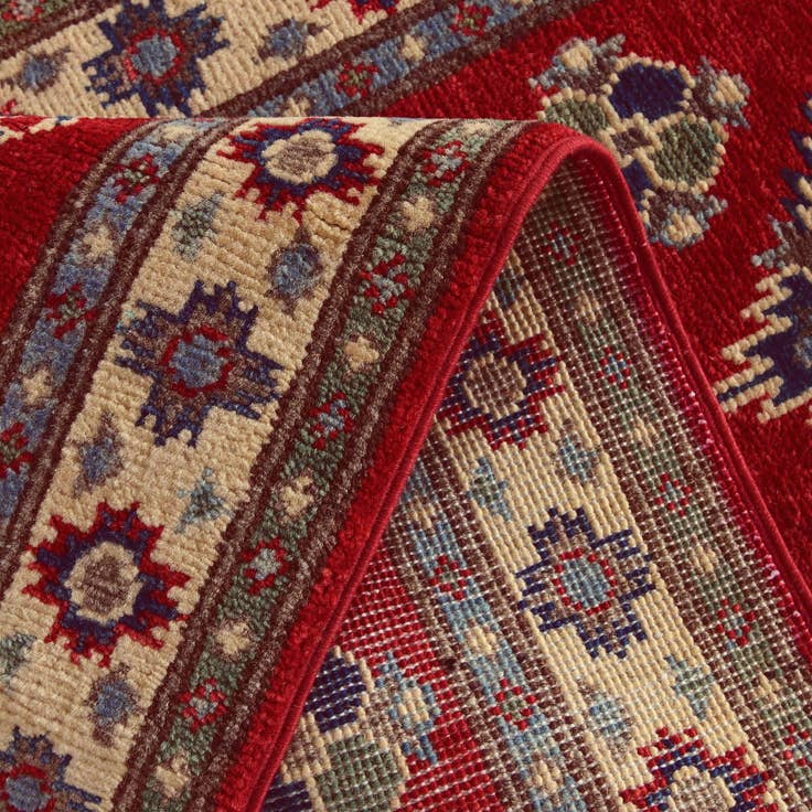 Detail image of 2' x 6' 2 Hand Knotted Kazak Runner Rug