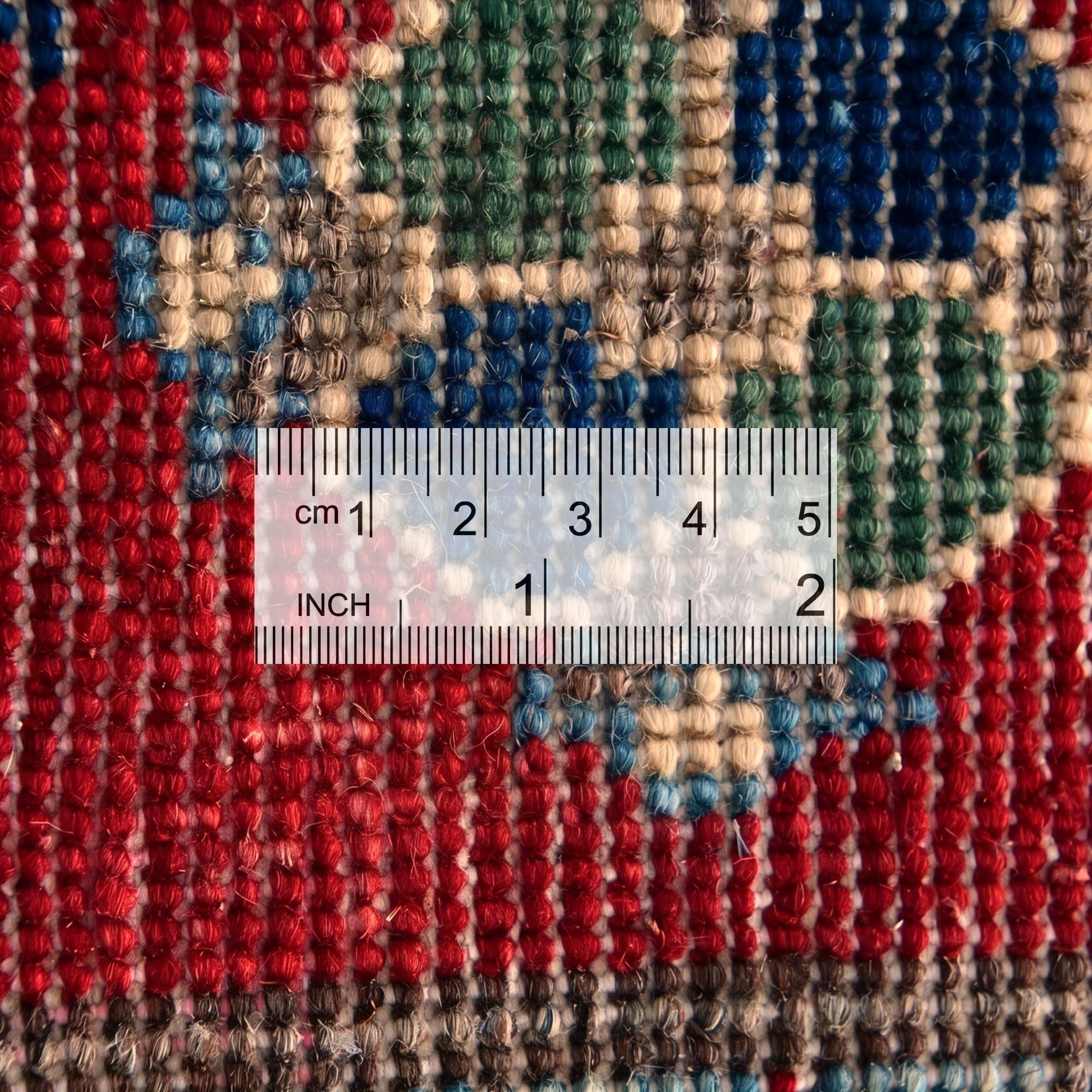 2' x 6' 2 Hand Knotted Kazak Runner Rug