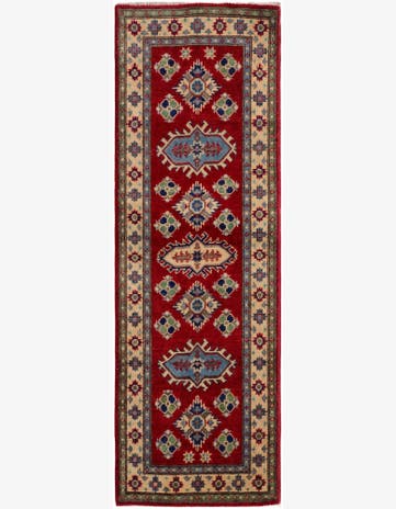 2' x 6' 2 Hand Knotted Kazak Runner Rug
