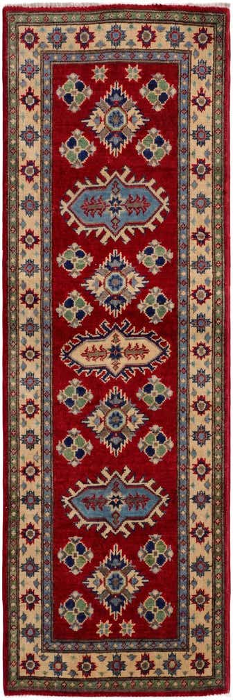 2' x 6' 2 Hand Knotted Kazak Runner Rug
