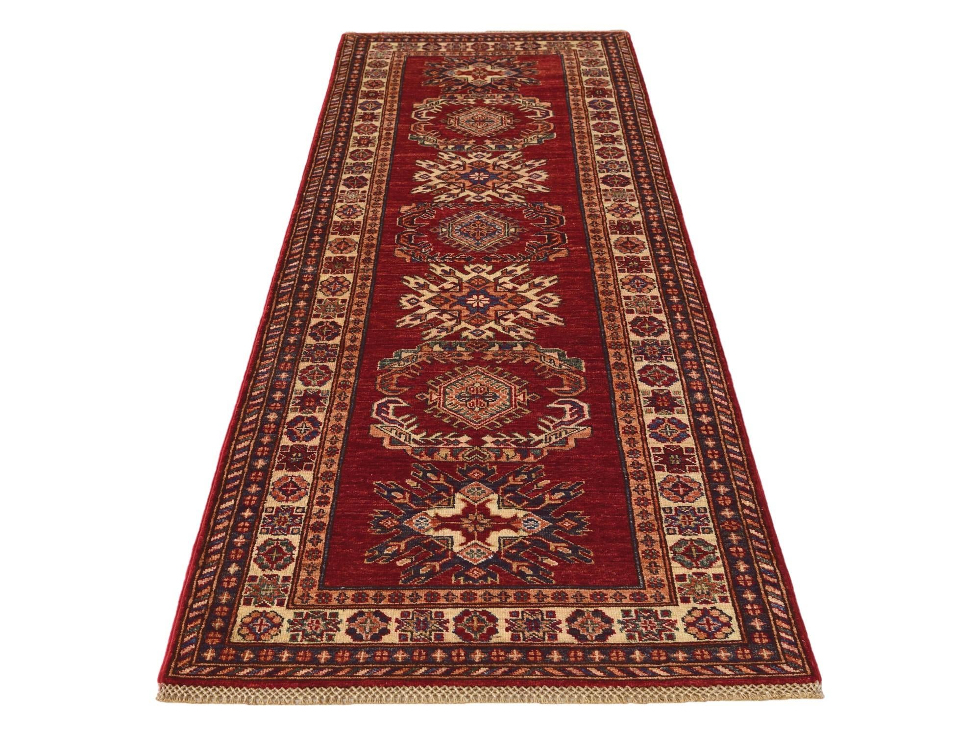 2' 9 x 8' 2 Hand Knotted Kazak Runner Rug