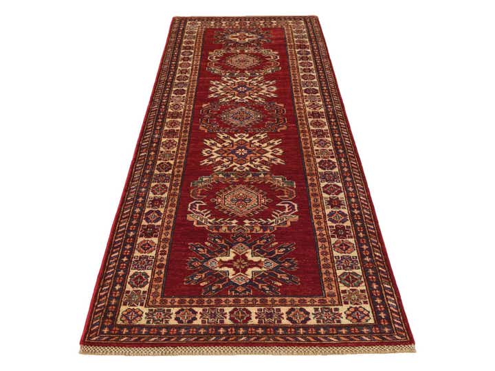2' 9 x 8' 2 Hand Knotted Kazak Runner Rug