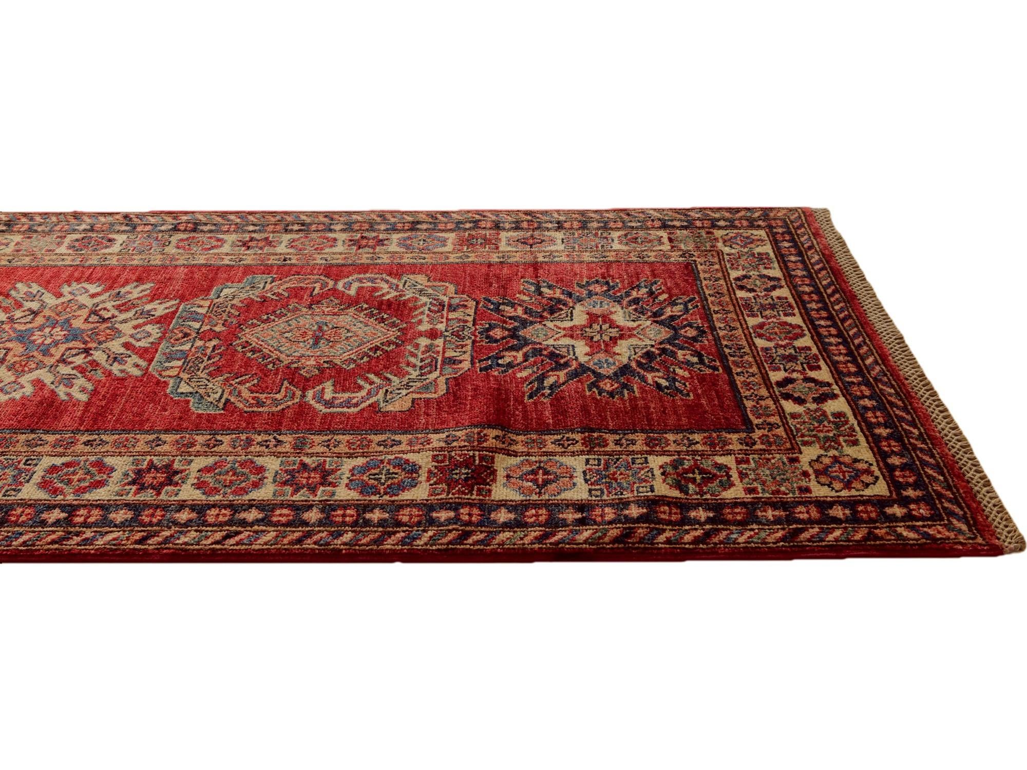 2' 9 x 8' 2 Hand Knotted Kazak Runner Rug
