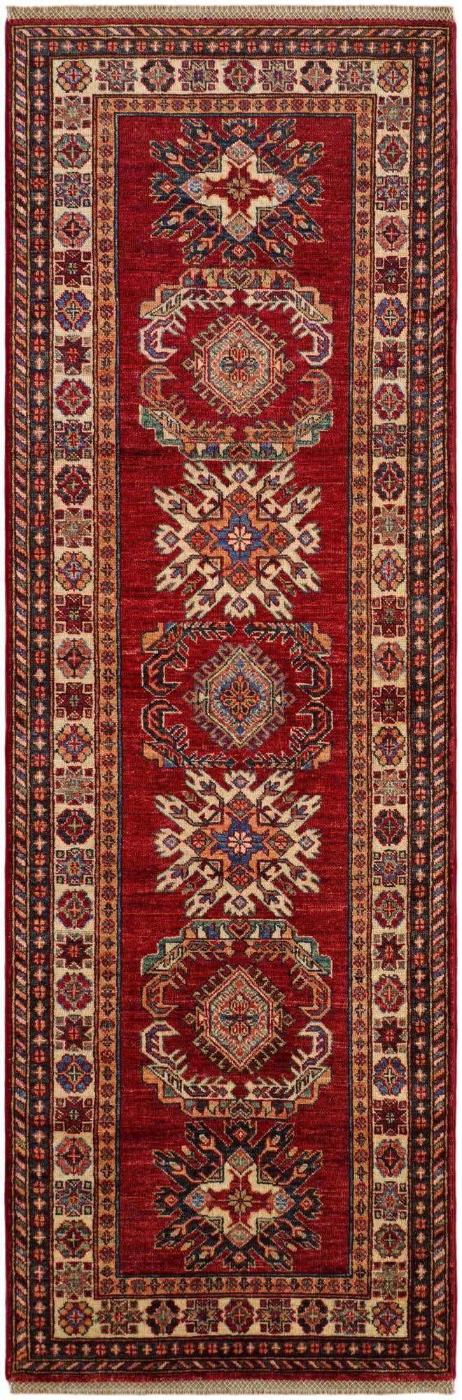 2' 9 x 8' 2 Hand Knotted Kazak Runner Rug