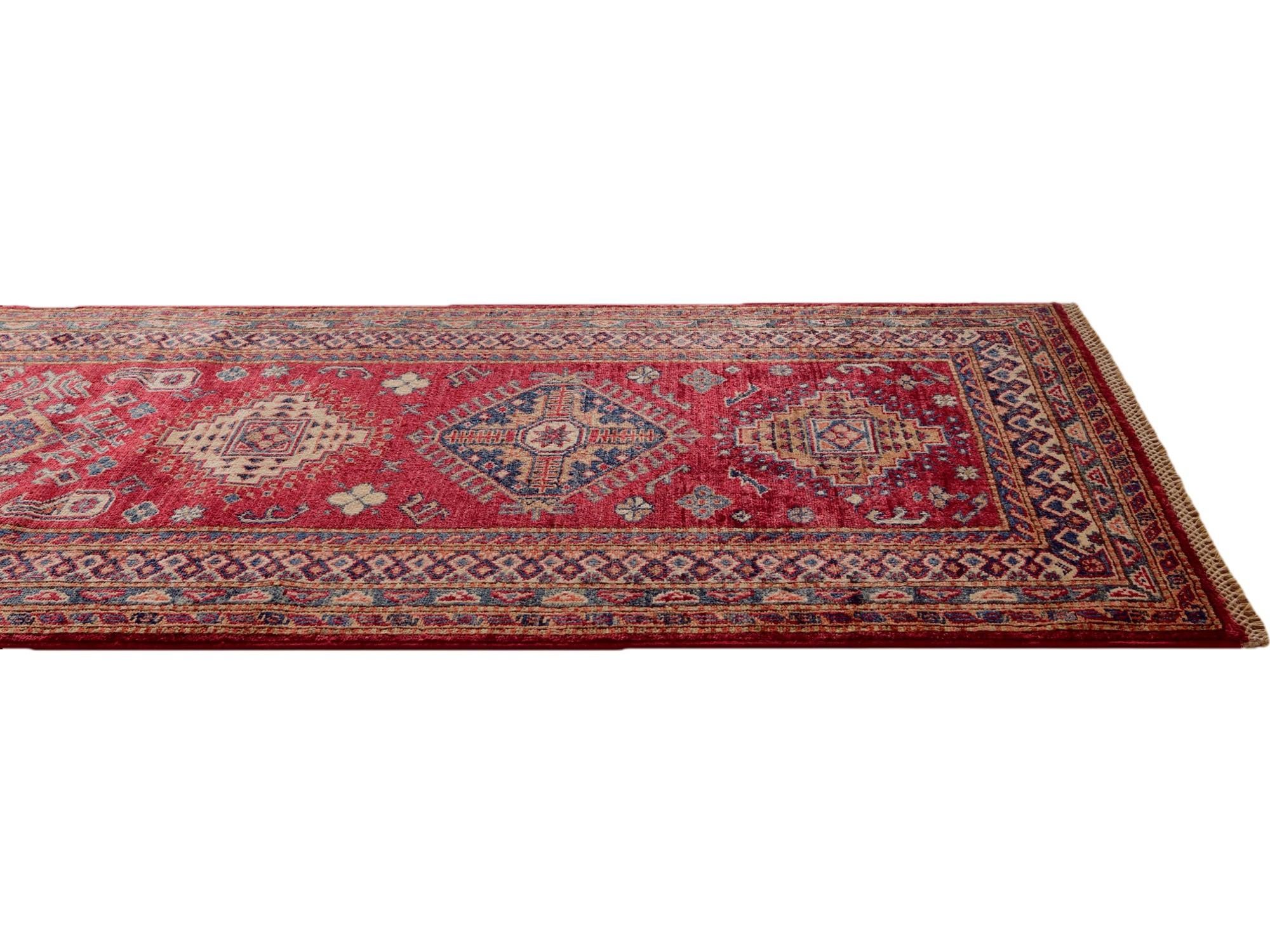 2' 9 x 10' 3 Hand Knotted Kazak Runner Rug