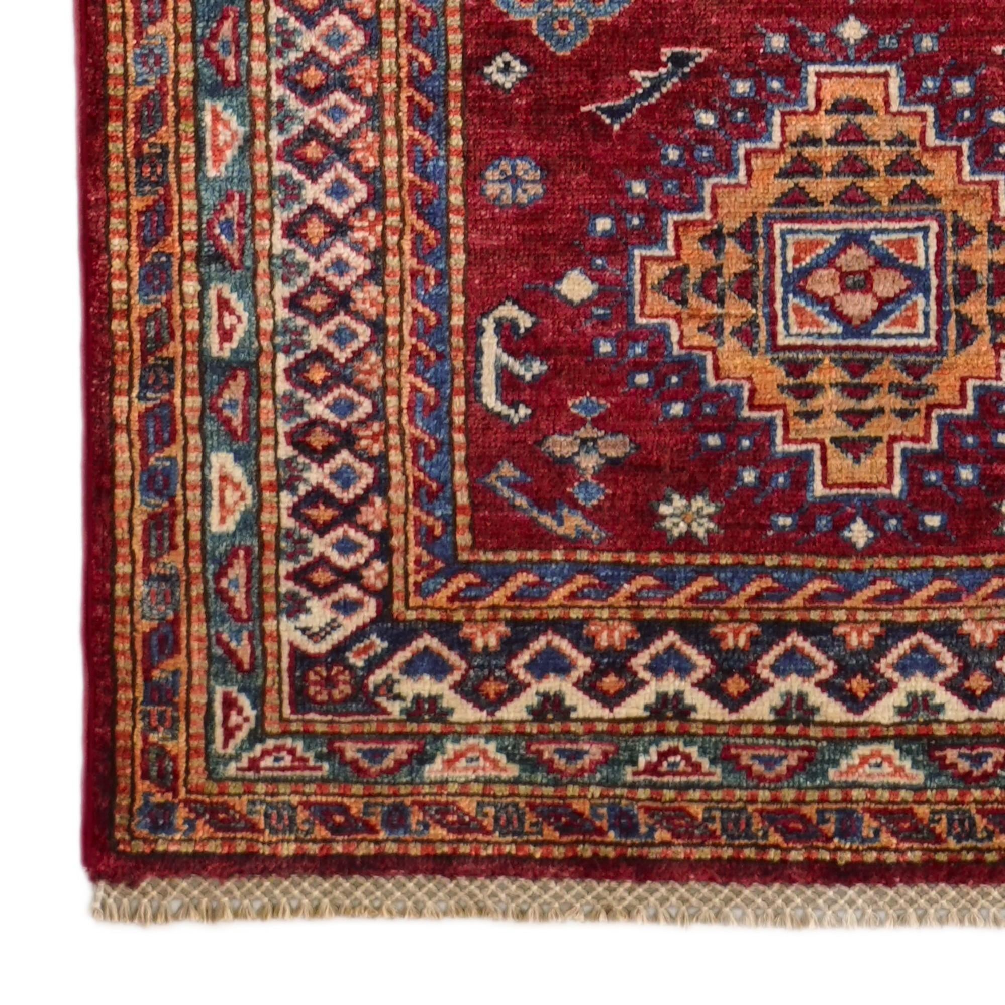 2' 9 x 10' 3 Hand Knotted Kazak Runner Rug