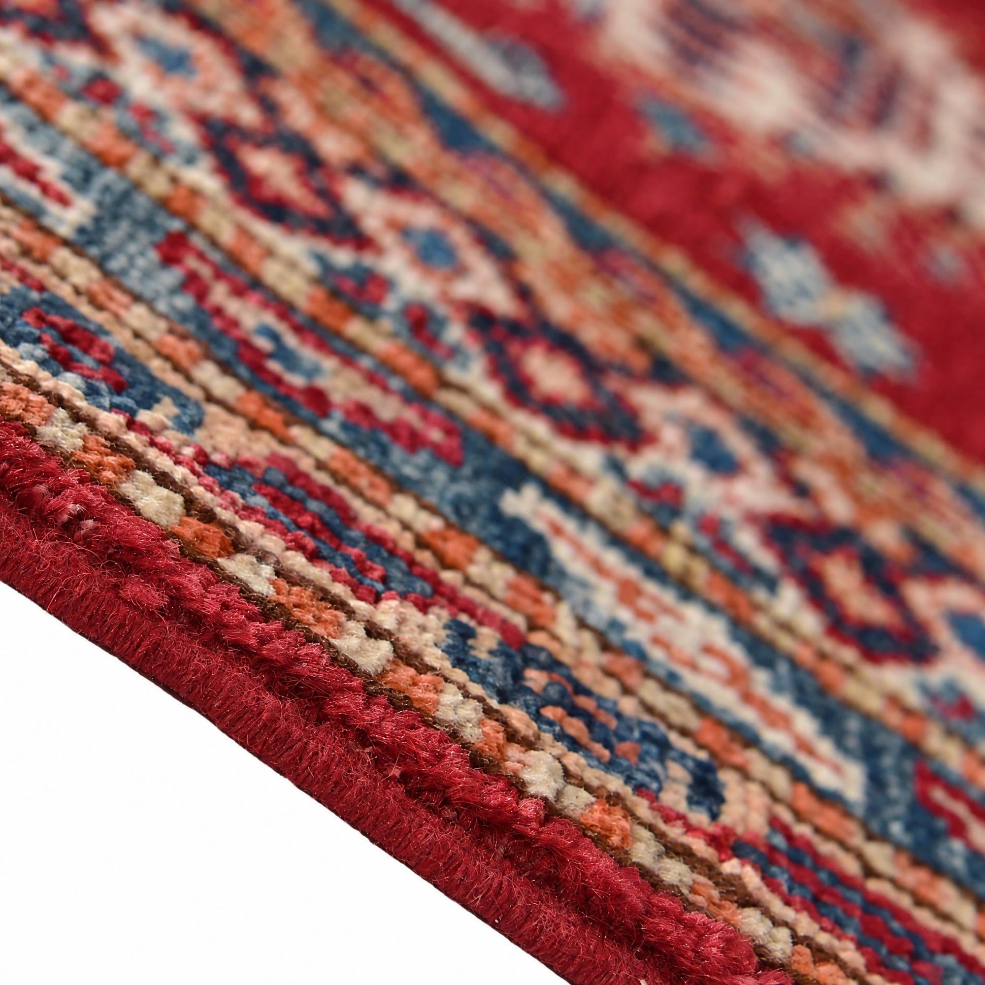 85cm x 315cm Hand Knotted Kazak Runner Rug