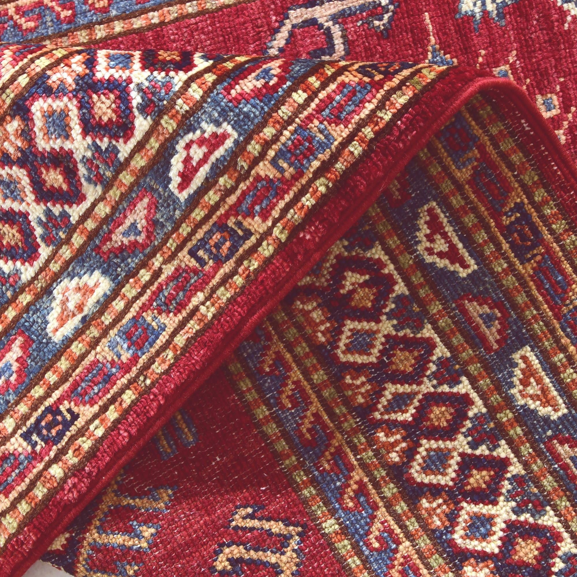 2' 9 x 10' 3 Hand Knotted Kazak Runner Rug