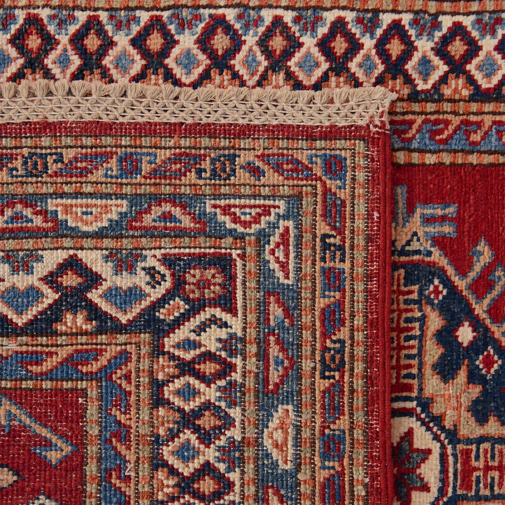 85cm x 315cm Hand Knotted Kazak Runner Rug