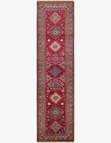 2' 9 x 10' 3 Hand Knotted Kazak Runner Rug