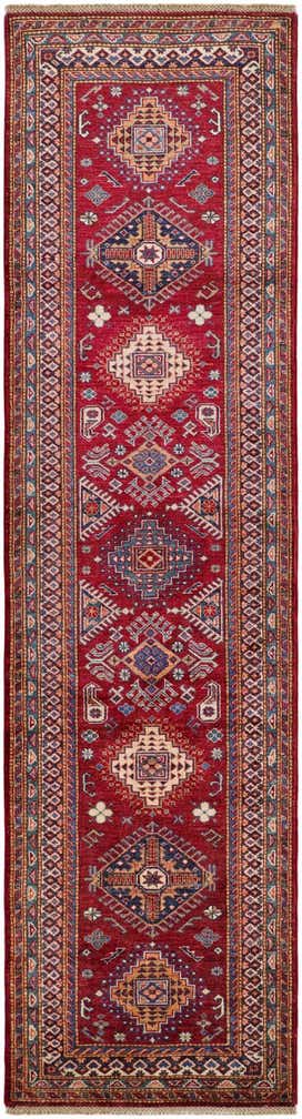 2' 9 x 10' 3 Hand Knotted Kazak Runner Rug