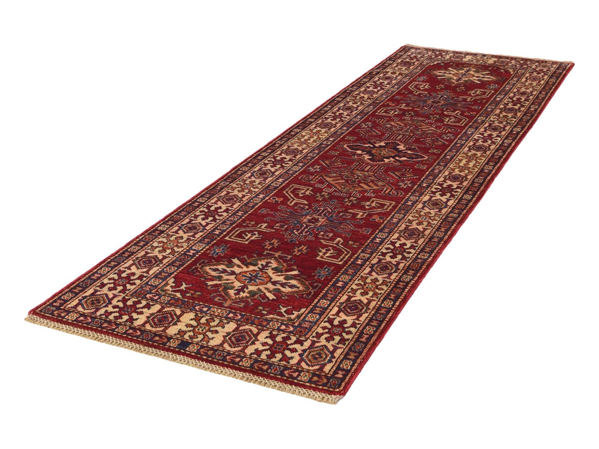 2' 6 x 8' 3 Hand Knotted Kazak Runner Rug