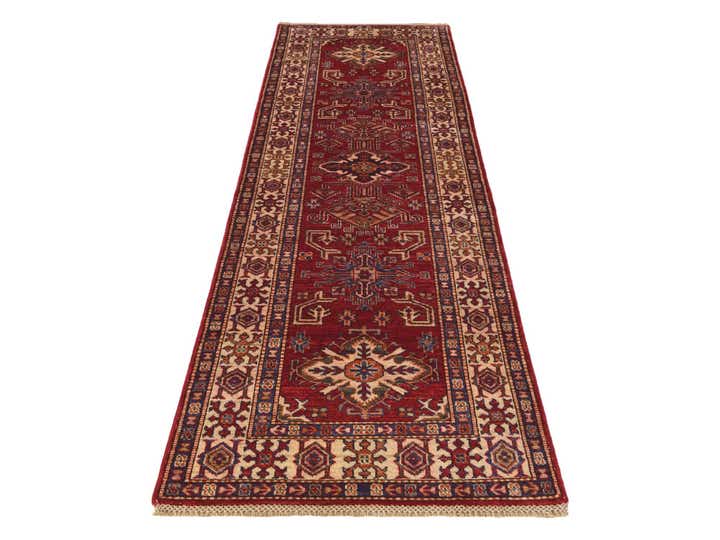 2' 6 x 8' 3 Hand Knotted Kazak Runner Rug