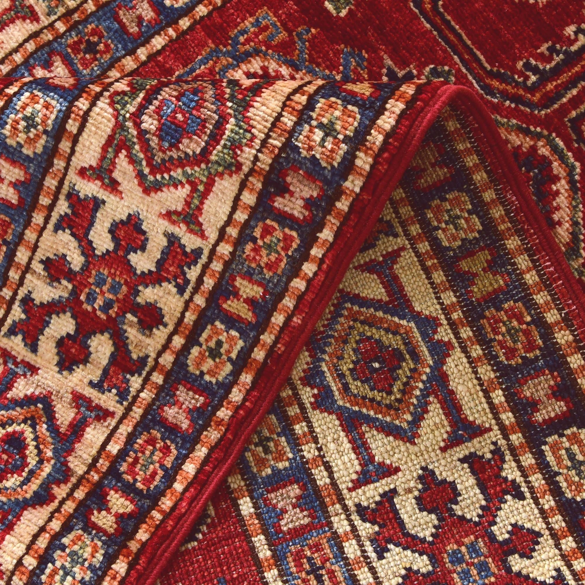 2' 6 x 8' 3 Hand Knotted Kazak Runner Rug