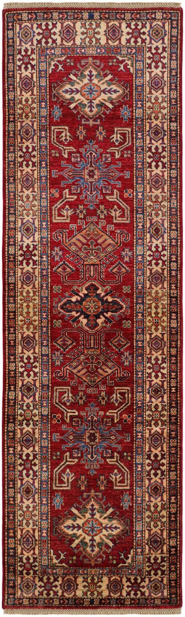 2' 6 x 8' 3 Hand Knotted Kazak Runner Rug