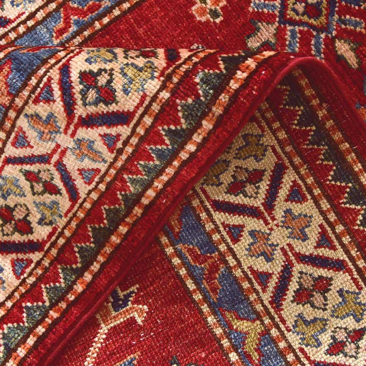 2' 7 x 8' 3 Hand Knotted Kazak Runner Rug