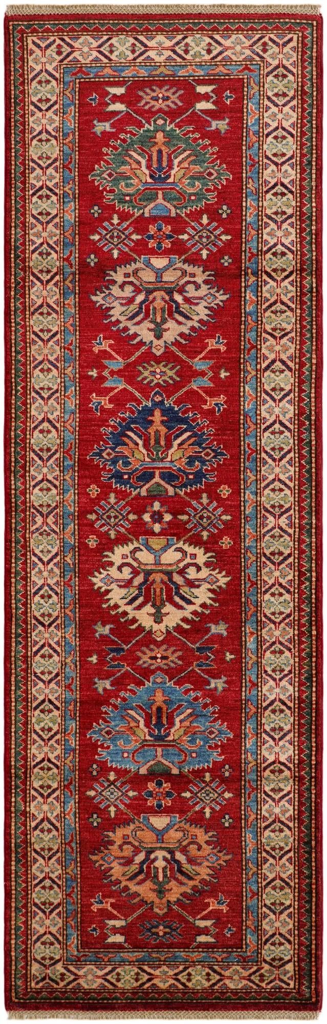 2' 7 x 8' 3 Hand Knotted Kazak Runner Rug