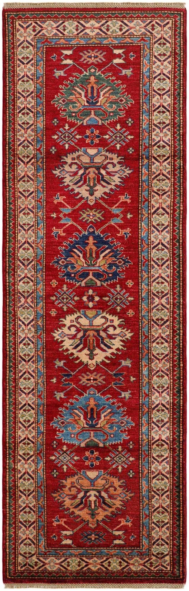 2' 7 x 8' 3 Hand Knotted Kazak Runner Rug