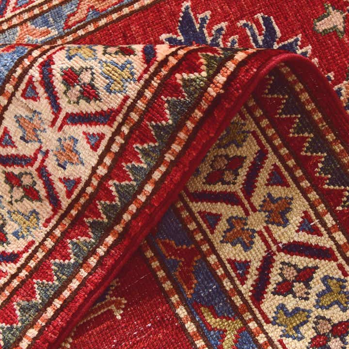 2' 8 x 8' 3 Hand Knotted Kazak Runner Rug
