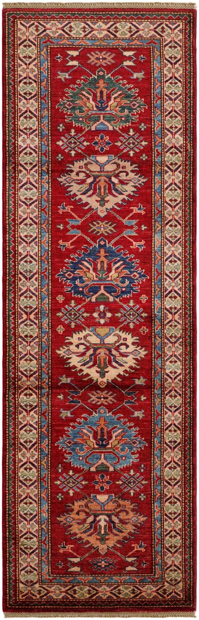 2' 8 x 8' 3 Hand Knotted Kazak Runner Rug