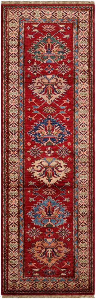 2' 8 x 8' 3 Hand Knotted Kazak Runner Rug