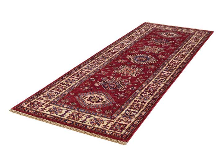 2' 9 x 7' 7 Hand Knotted Kazak Runner Rug