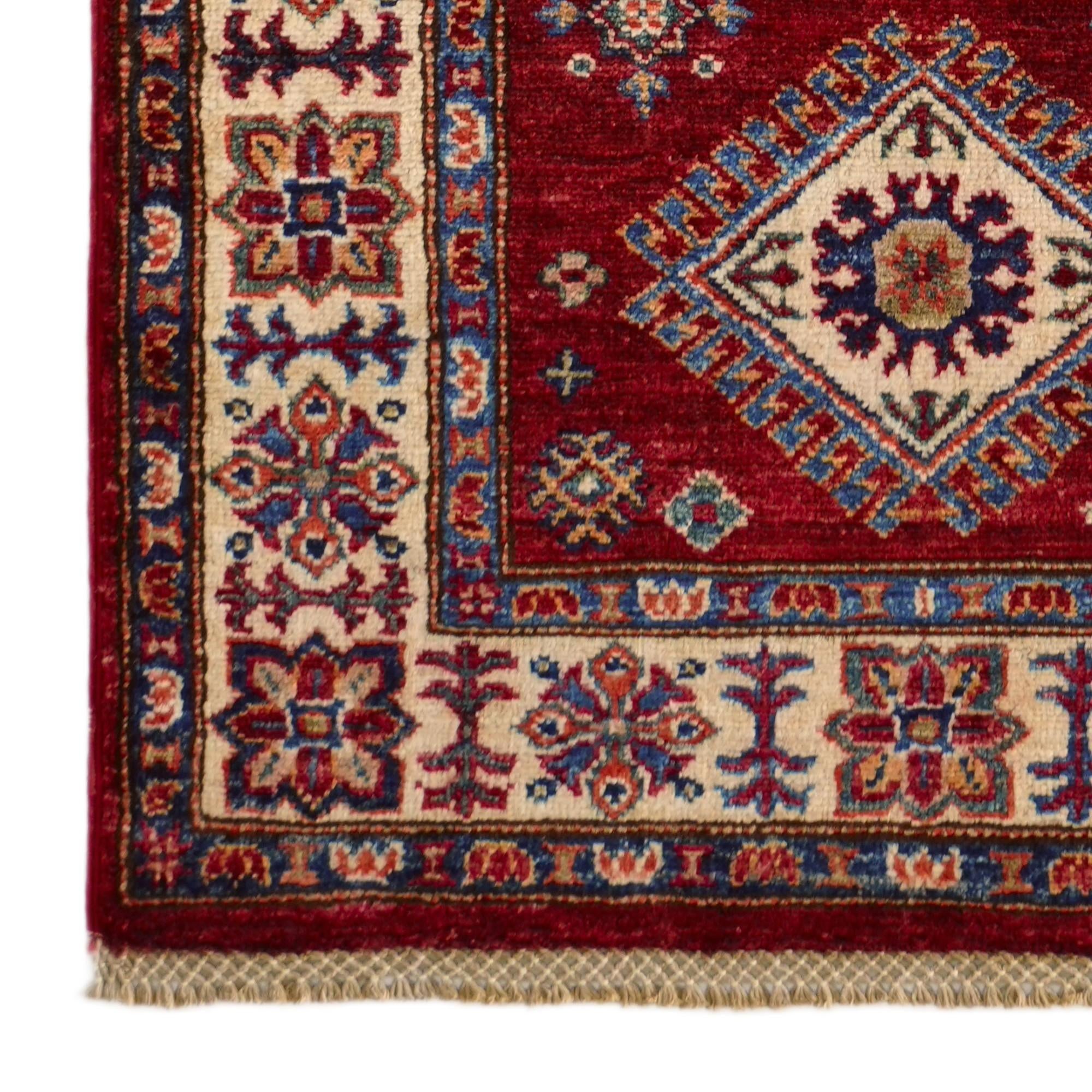 2' 9 x 7' 7 Hand Knotted Kazak Runner Rug