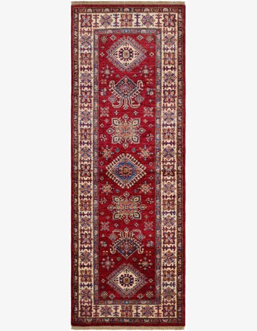 2' 9 x 7' 7 Hand Knotted Kazak Runner Rug