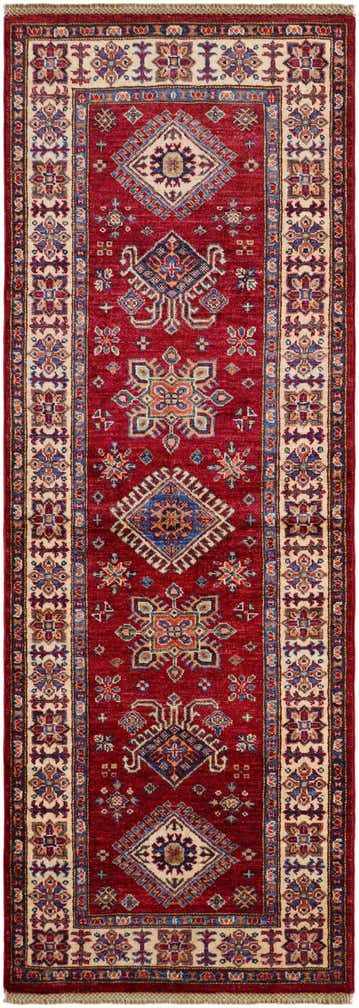 2' 9 x 7' 7 Hand Knotted Kazak Runner Rug